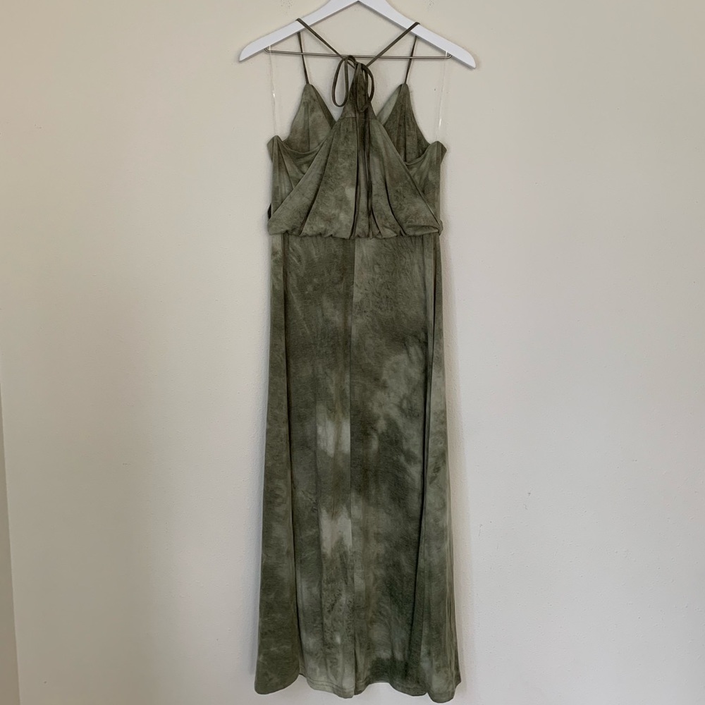 Entro Green Tie Dye Maxi Dress - Picture 4 of 8